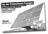 Plakat Tag der Erneuerbaren Energien in Bonn 2007